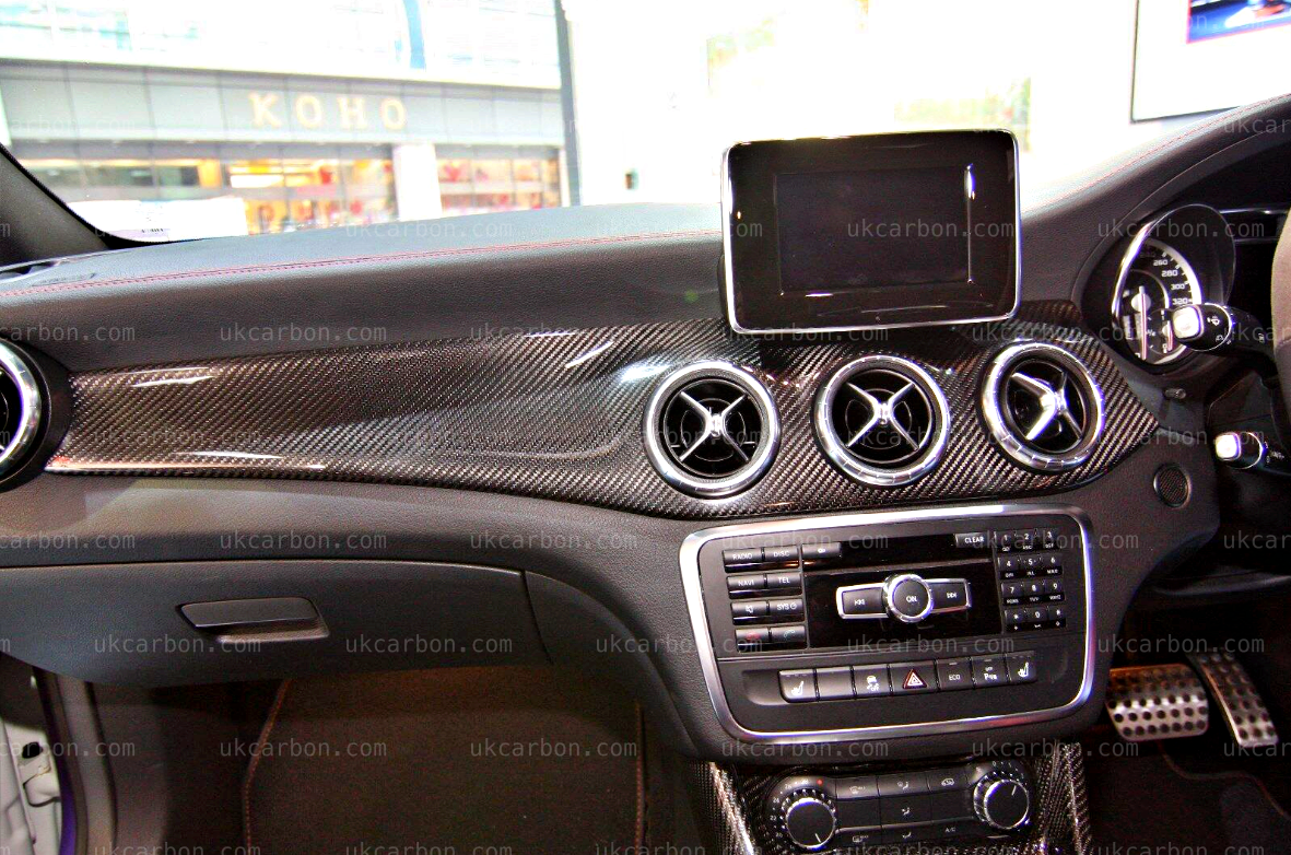 Mercedes Benz CLA45 GLA45 AMG Carbon Fibre Dashboard Interior Trim by UKCarbon