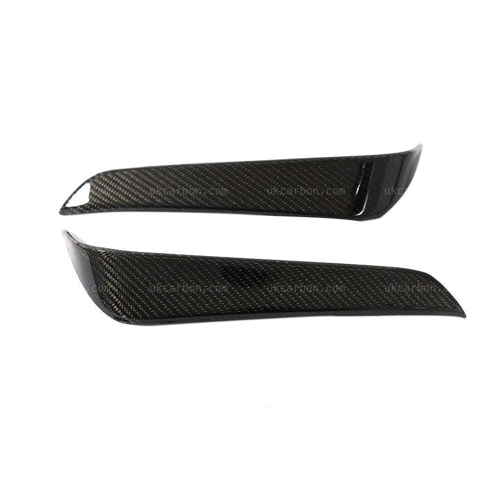 Tesla Model X Carbon Rear Bumper Vents Fins Fibre 75D 90D P90D 100D by UKCarbon