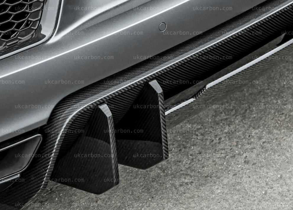 Audi R8 V8 V10 Plus Carbon Fibre Rear Diffuser Vorsteiner Style by UKCarbon