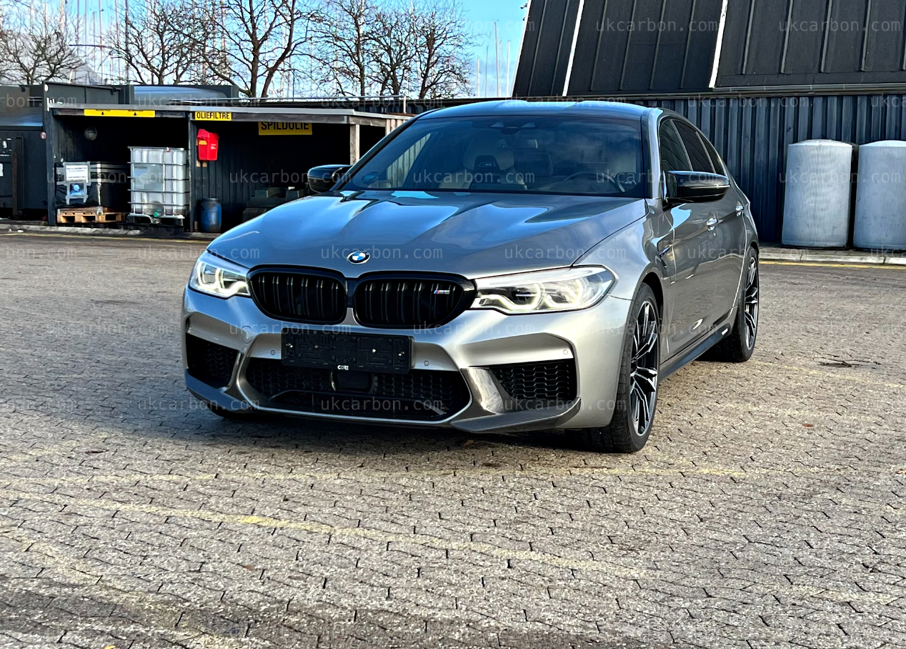 BMW M5 Carbon Splitter Trim M Performance Body Kit Front Fibre F90 by UKCarbon