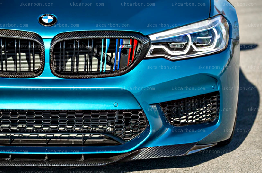 BMW F90 M5 Carbon Fibre RKP Style Front Bumper Splitter Lip Kit by UKCarbon