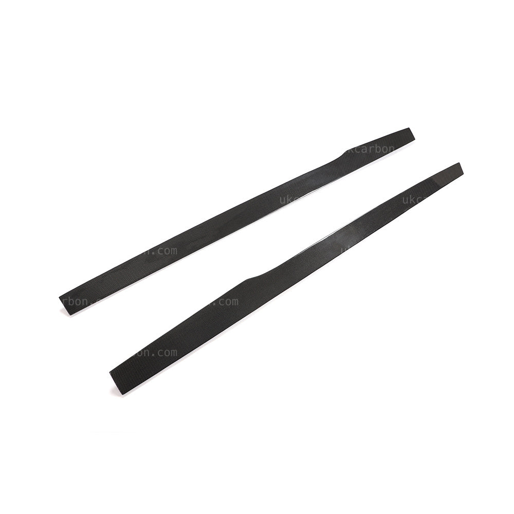 Alfa Romeo Giulia Real Carbon Fibre Side Skirt Kit Fin Style