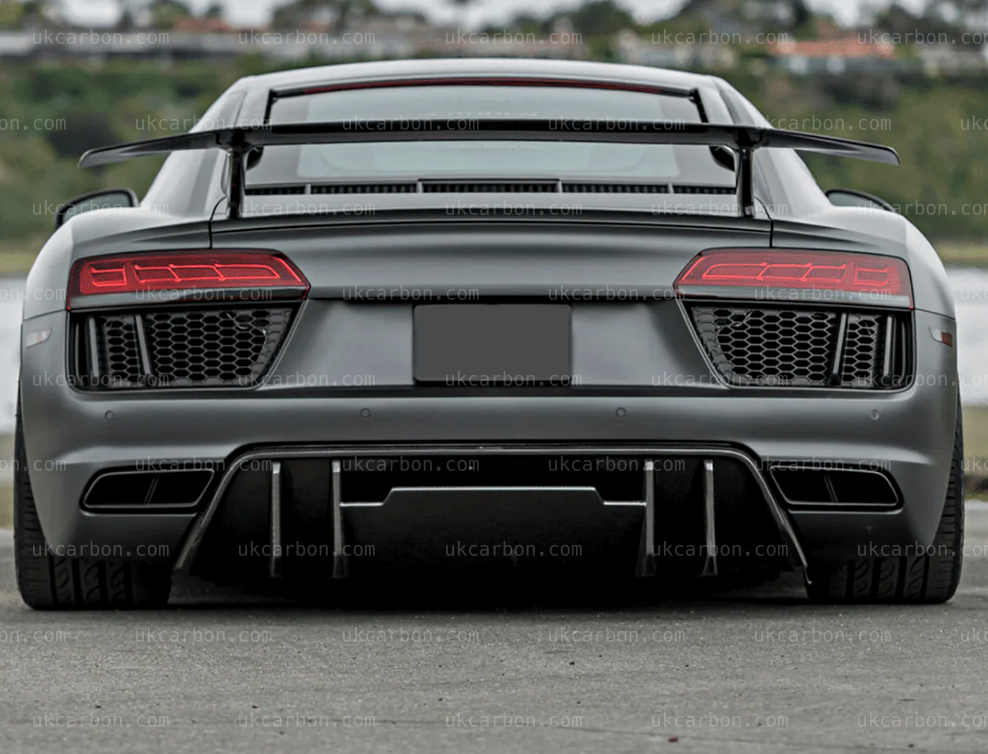 Audi R8 V8 V10 Plus Carbon Fibre Rear Diffuser Vorsteiner Style by UKCarbon