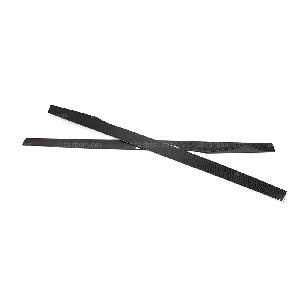 Alfa Romeo Giulia Real Carbon Fibre Side Skirt Kit Fin Style