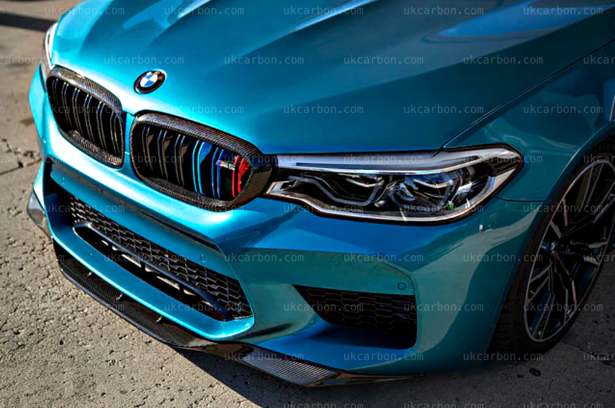 BMW F90 M5 Carbon Fibre RKP Style Front Bumper Splitter Lip Kit by UKCarbon