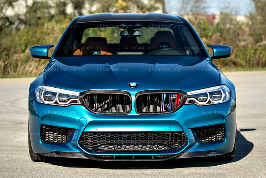 BMW F90 M5 Carbon Fibre RKP Style Front Bumper Splitter Lip Kit by UKCarbon