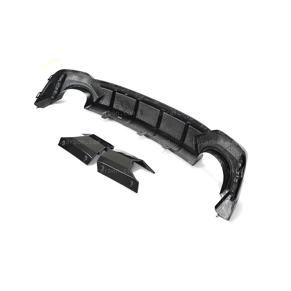 Audi RS6 Diffuser Pre Preg Carbon Fibre C8 2018 + Rear Bumper Kit by UKCarbon