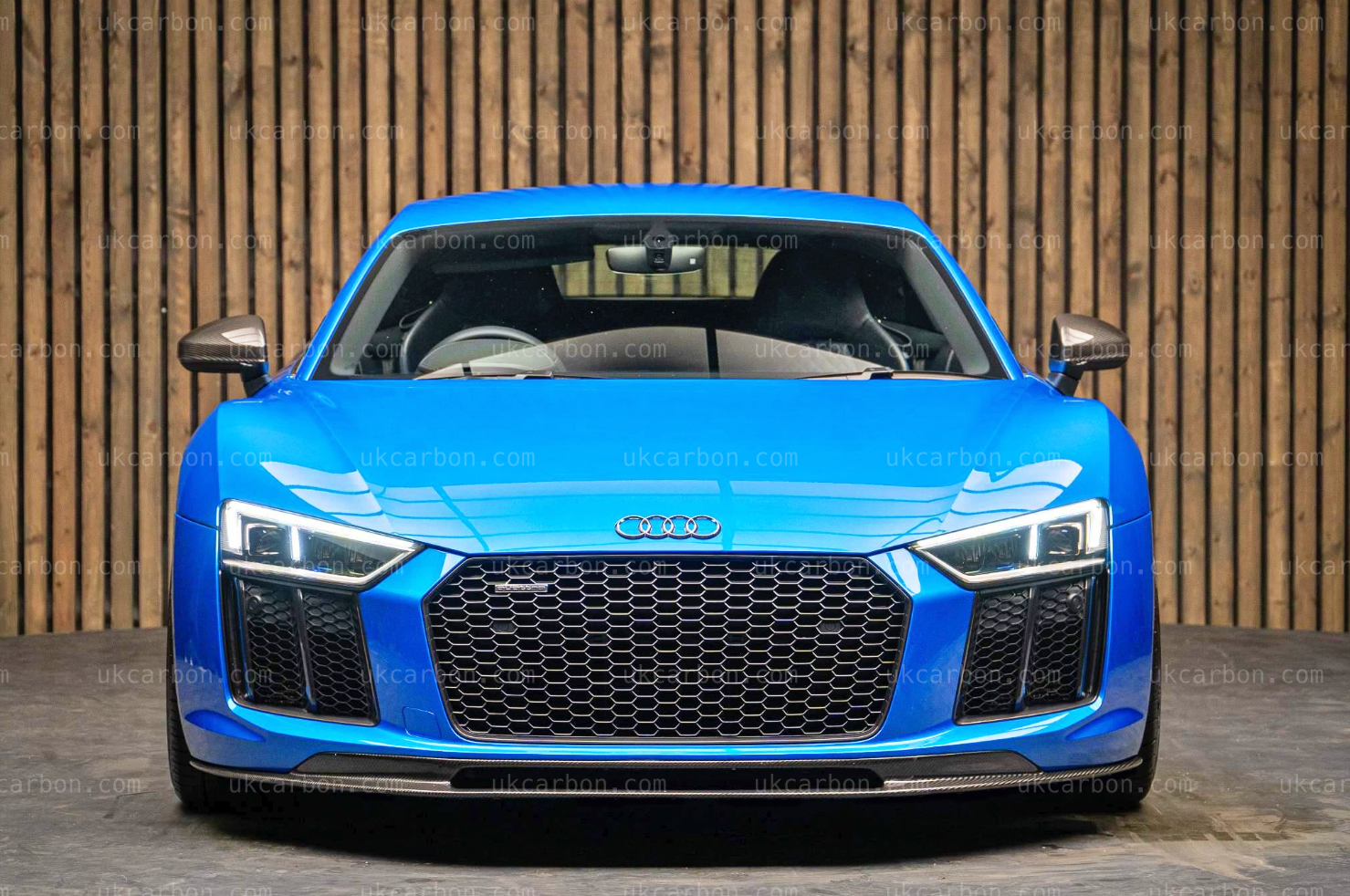 Audi R8 V8 V10 Plus Carbon Fibre Front Splitter Vorsteiner Style by UKCarbon
