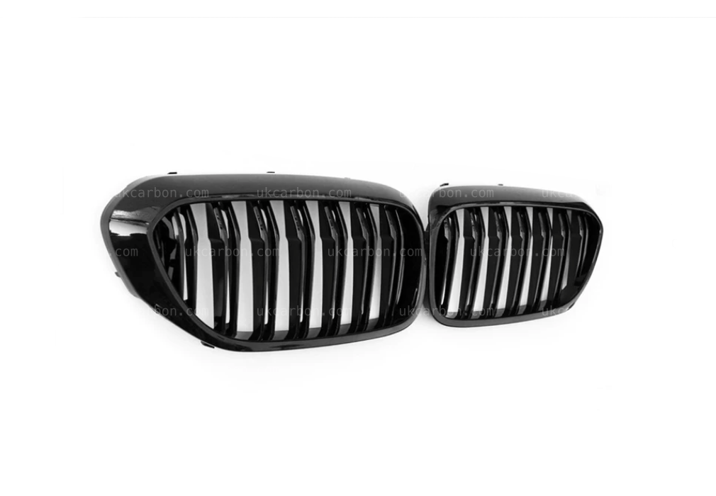 BMW M5 5 Series G30 F90 Gloss Black Kidney Grille Twin Slat by UKCarbon