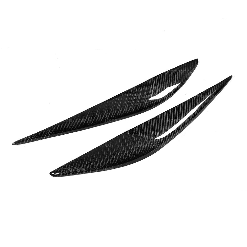 BMW 3 Series Real Carbon Fibre Headlight Eyelids Trim F30 M Sport by UKCarbon