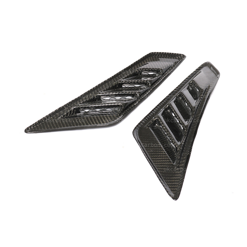 HONDA CIVIC TYPE R Carbon Fibre Fender Vents Grille Cover Trim FK2 by UKCarbon