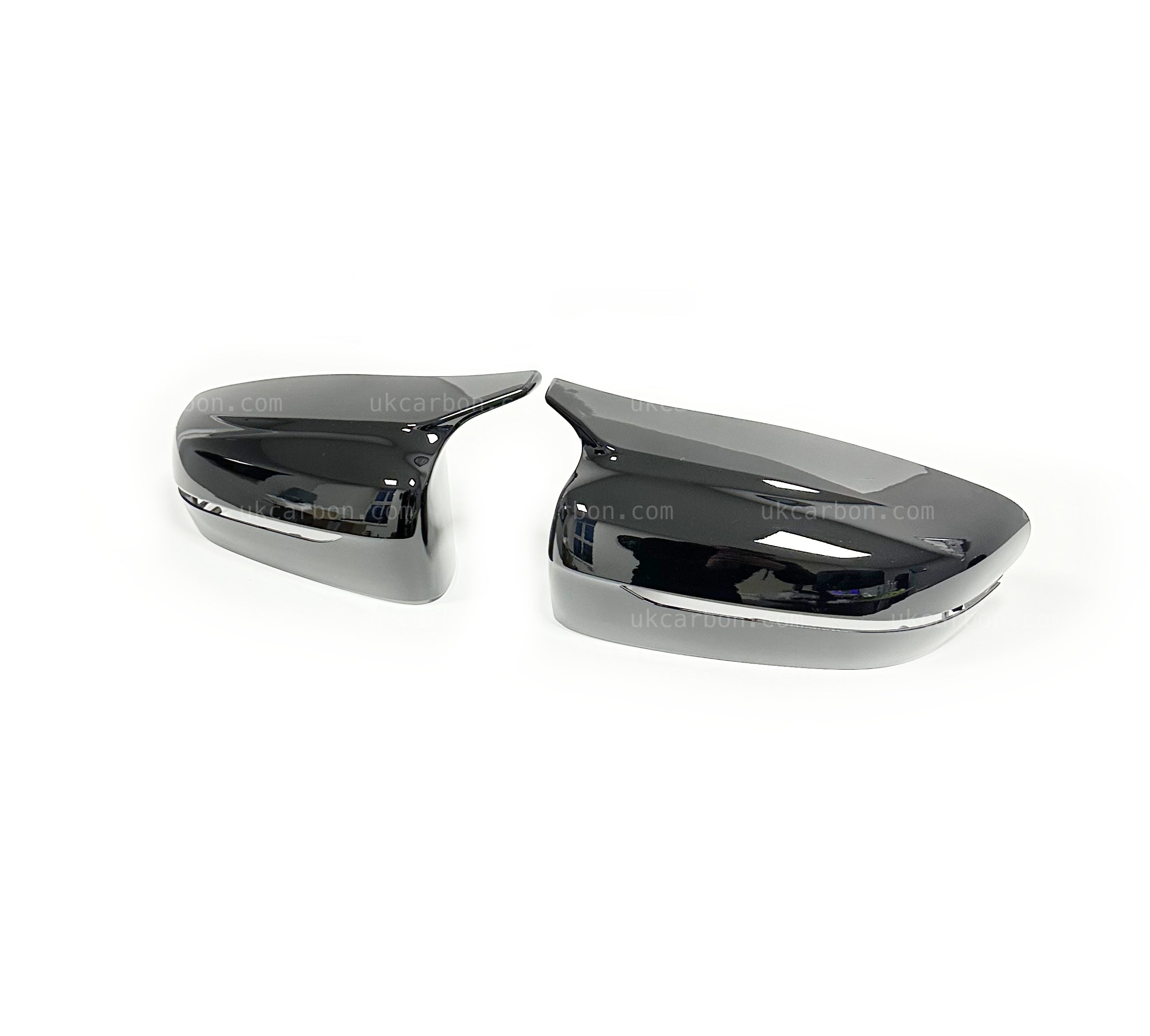 BMW 5 Series Gloss Black M Style Wing Mirror Cover Replacements G30 by UKCarbon