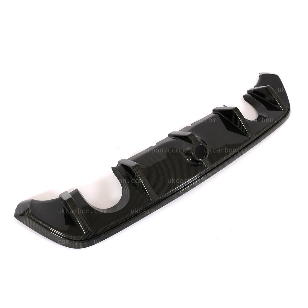 Ford Focus RS Diffuser Real Carbon Fibre Rear Bumper Kit MK3 16-18 by UKCarbon