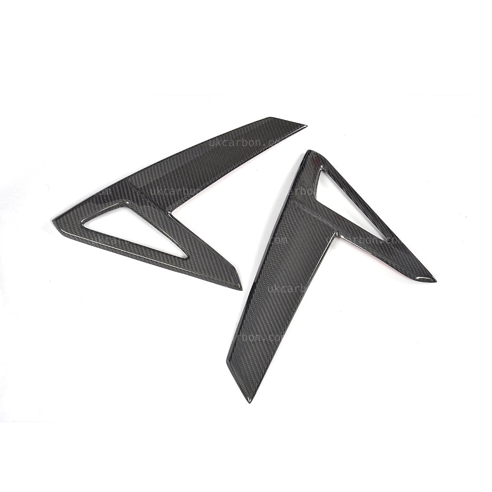 Tesla Model S Carbon Fender Fibre Trim Insert Vents Kit P85D P100D by UKCarbon