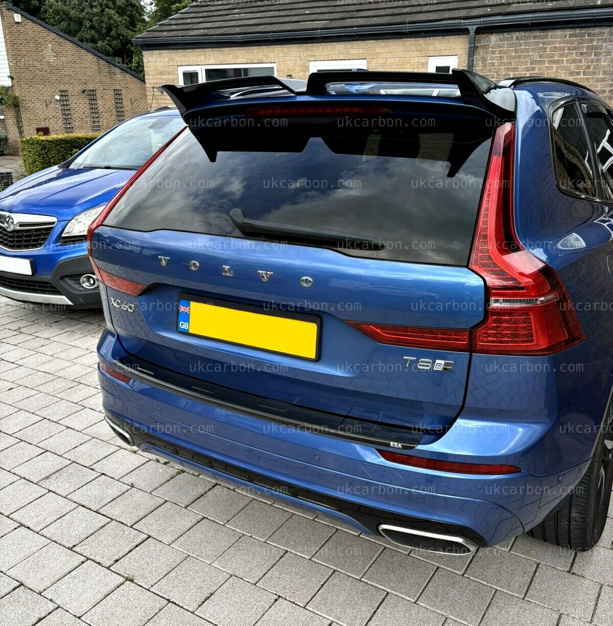 Volvo XC60 Boot Spoiler Gloss Black Rear Lid Lip Kit 2018-2020 by UKCarbon