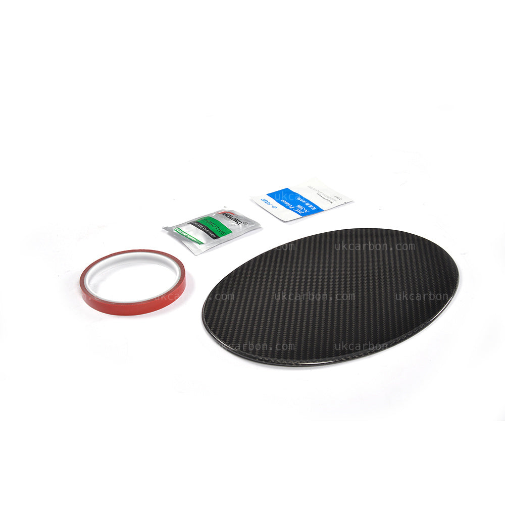 Alfa Romeo Giulia Carbon Fuel Tank Cover Cap Stick On Insert by UKCarbon