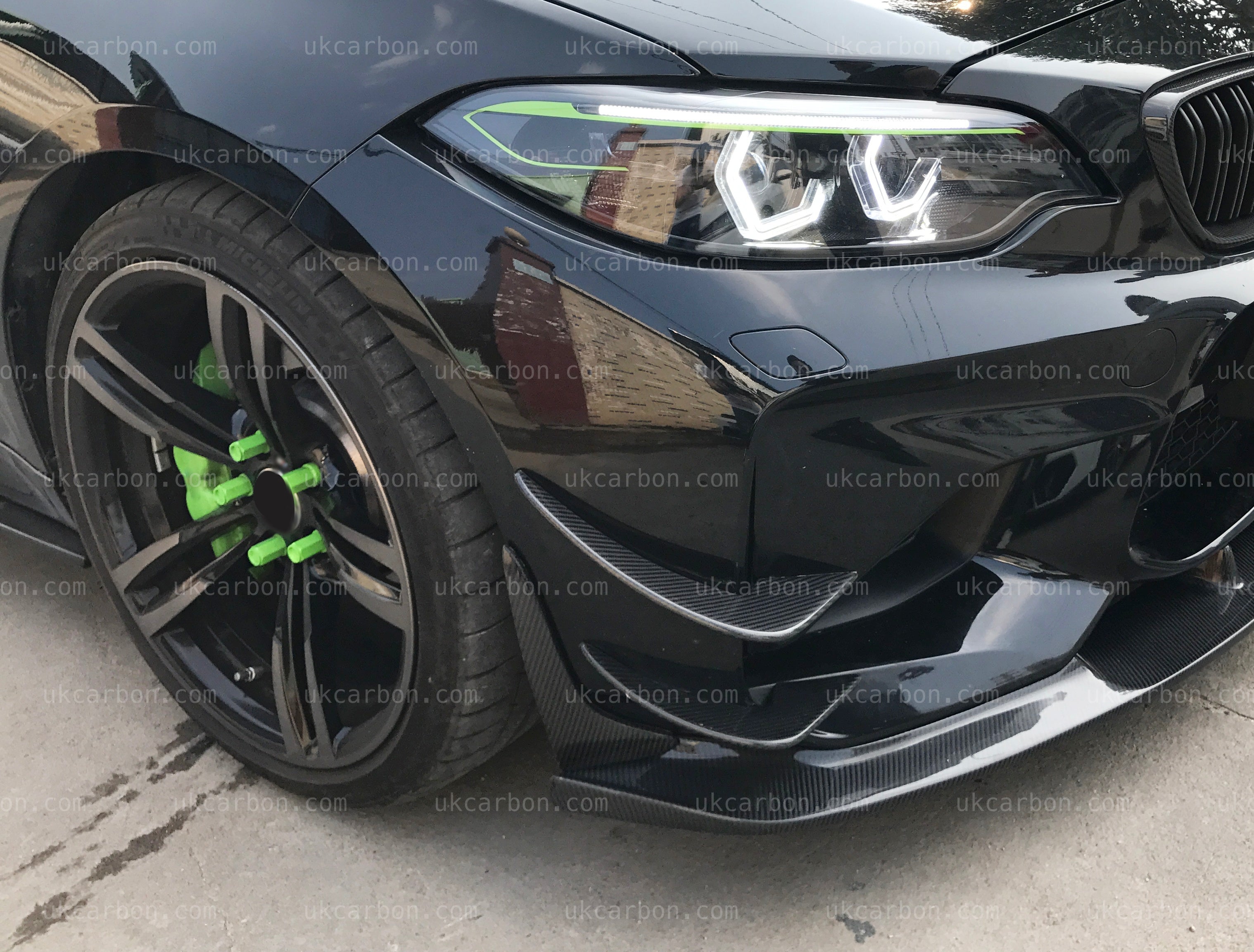 BMW M2 Carbon Splitter Bumper Guard M Performance Front F87 by UKCarbon