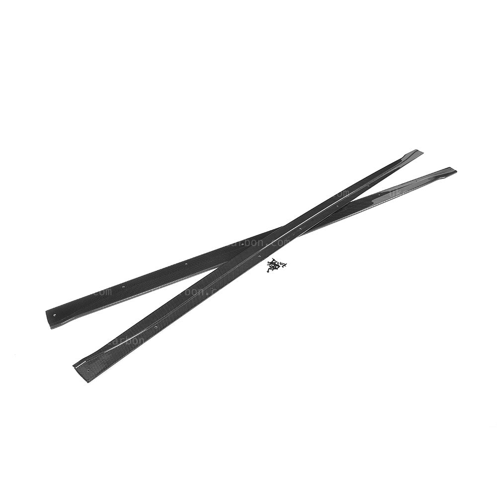 Alfa Romeo Giulia Real Carbon Fibre Side Skirt Kit Flat OEM Style