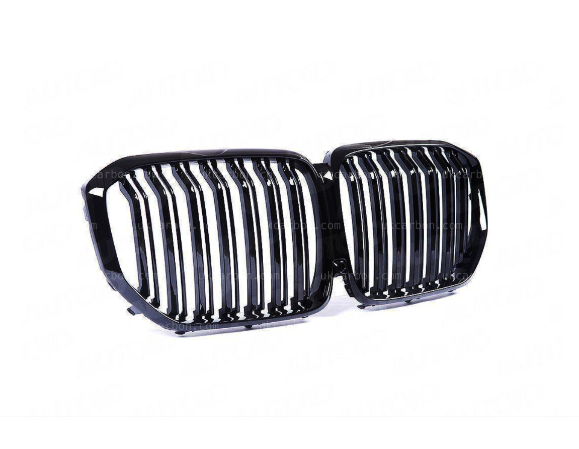 BMW X7 X7M Gloss Black Front Grille Replacement M Performance G07 by UKCarbon