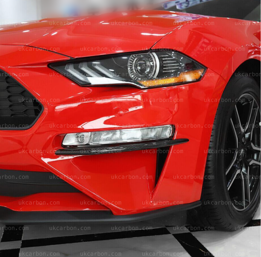 Ford Mustang Carbon Fibre Fog Lamp Cover Trim Cover 2018 2019 by UKCarbon