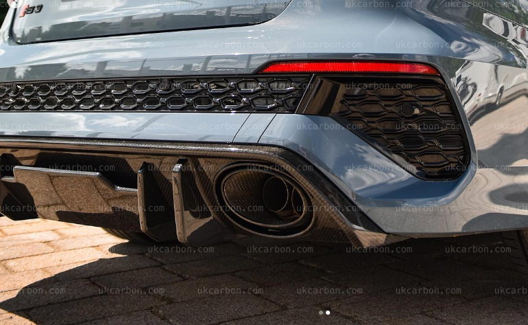 Audi RS3 Diffuser Carbon Saloon Fibre Pre-Preg Rear Bumper Kit 8Y by UKCarbon