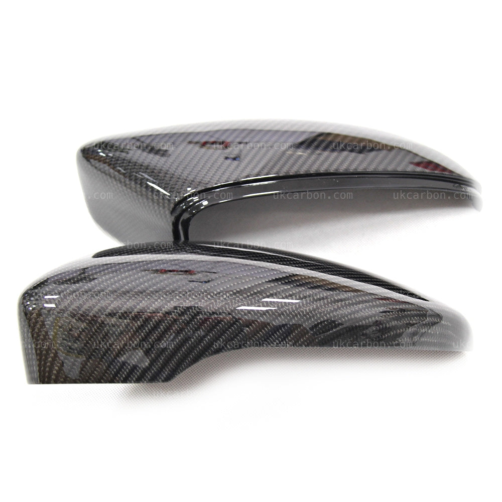 Volkswagen VW Scirocco Carbon Fibre Wing Mirror Cover Replacements by UKCarbon