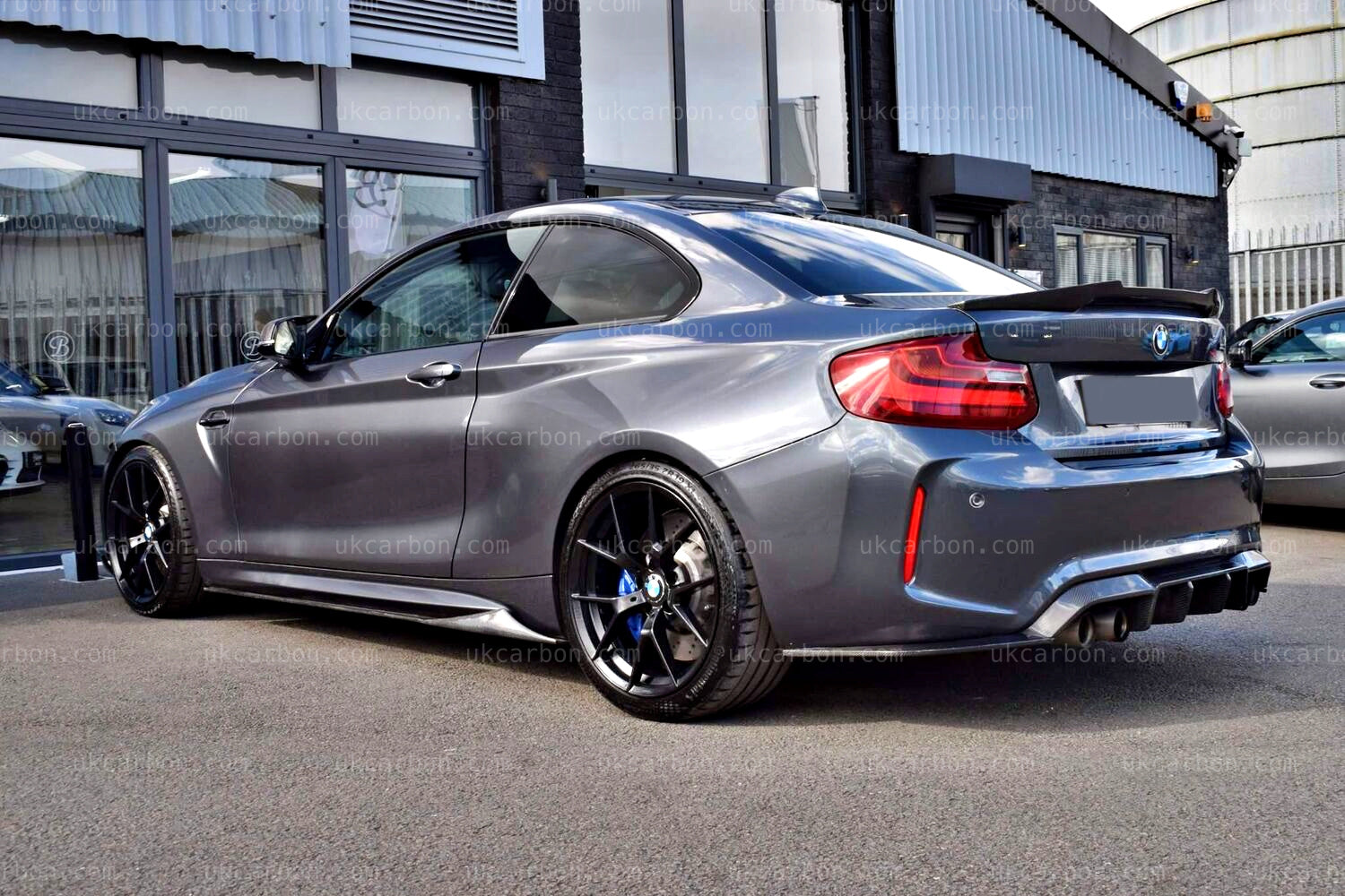 BMW M2 F87 Competition Carbon Fibre Rear Bumper Diffuser Kit by UKCarbon