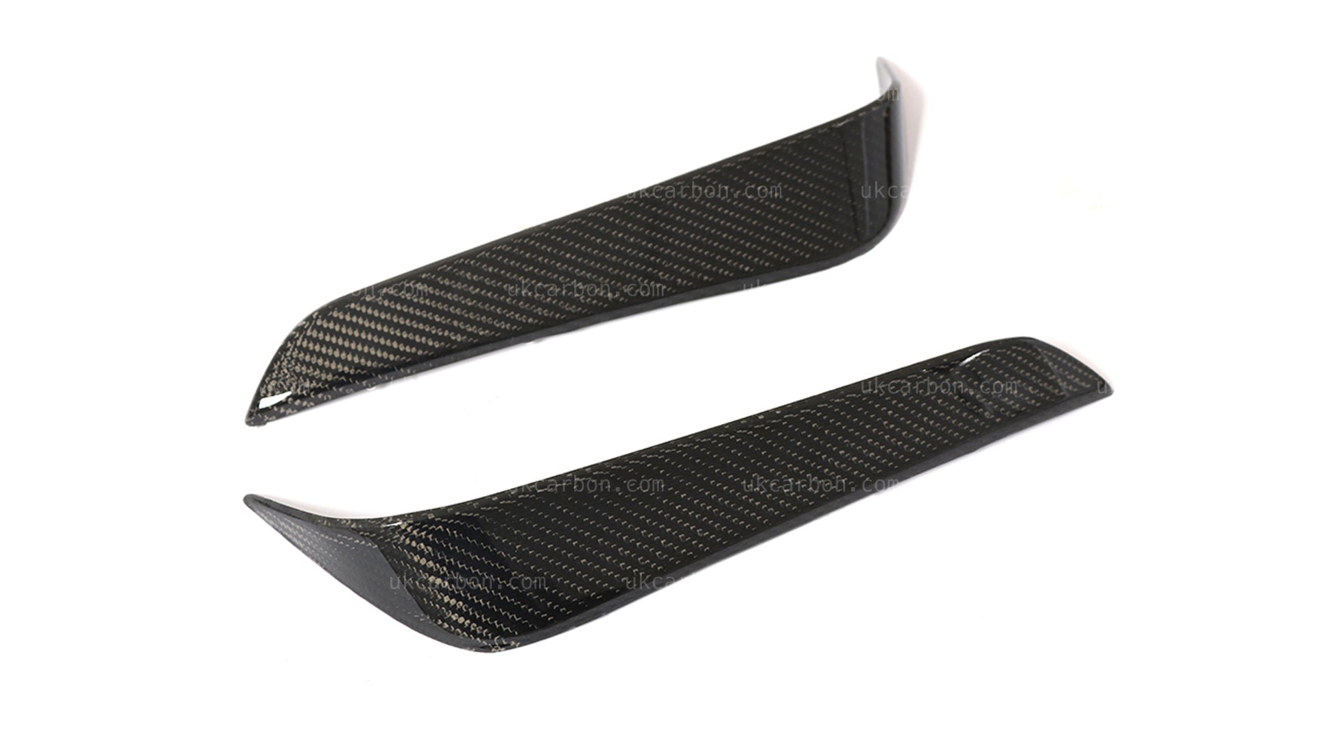 Tesla Model X Carbon Rear Bumper Vents Fins Fibre 75D 90D P90D 100D by UKCarbon
