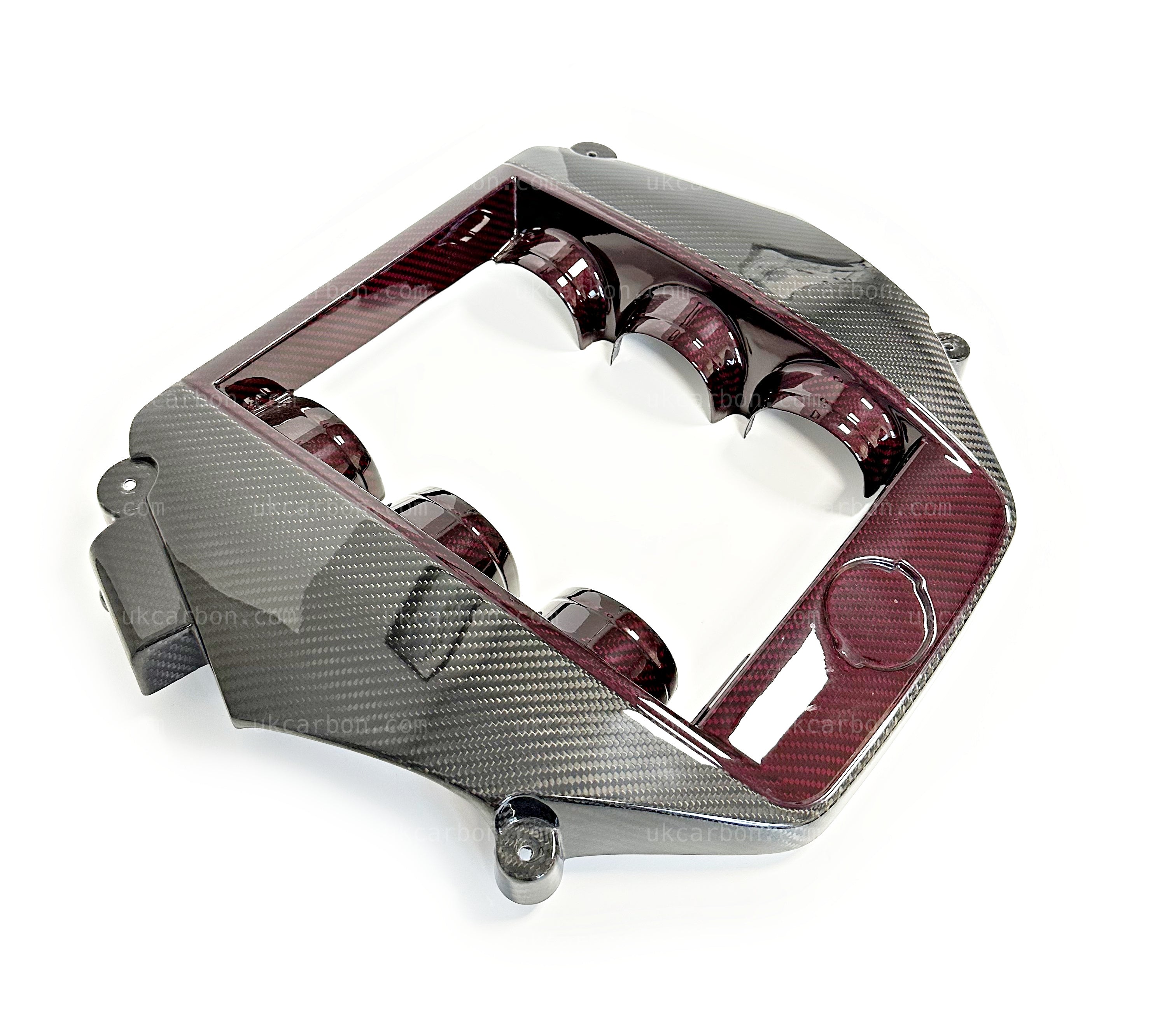 Nissan GTR Carbon Engine Cover Fibre Red Nismo Replacement GT-R R35 by UKCarbon