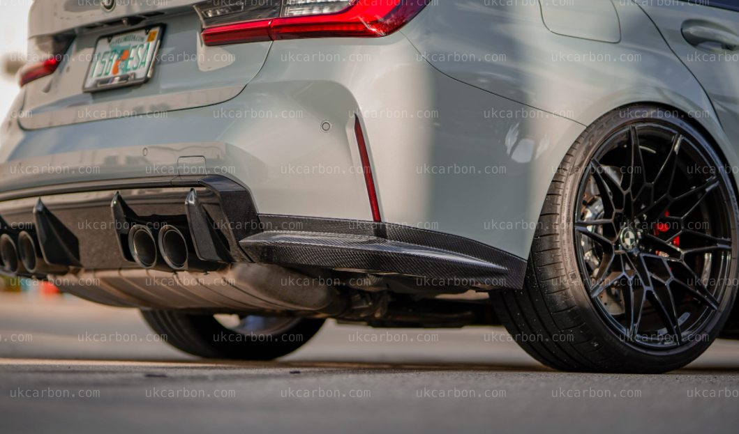 BMW M3 G80 Carbon Diffuser Rear M Performance Bumper OEM Insert G80 by UKCarbon