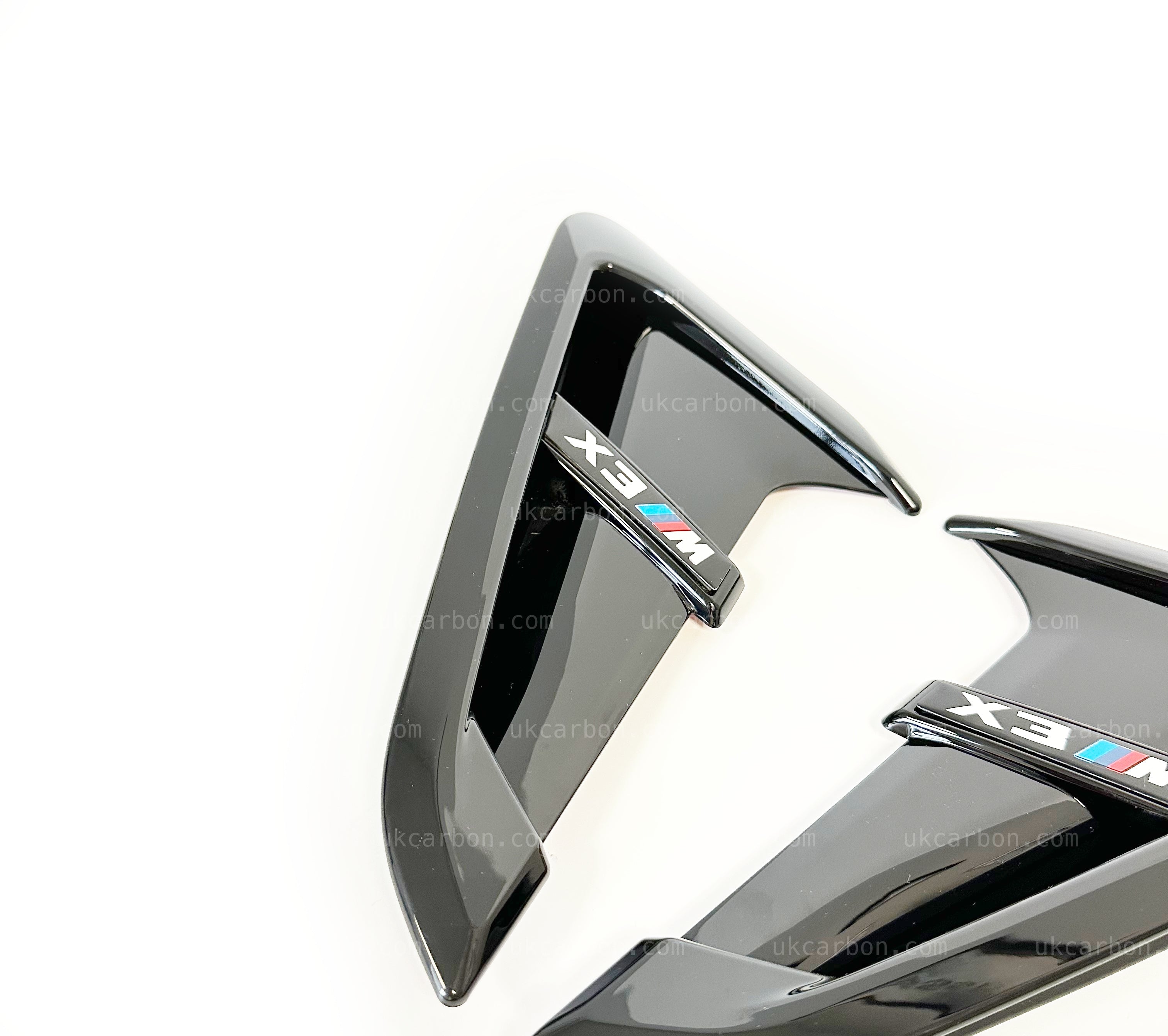 BMW X3 X3M Gloss Black Fender Vents Upgrade Cover Replacement G01 by UKCarbon
