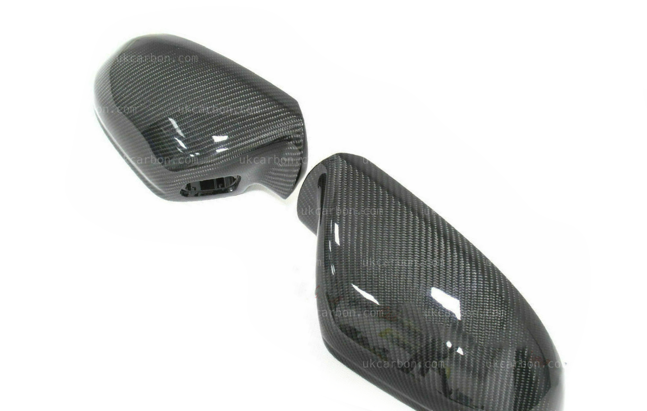 Audi A6 S6 RS6 Carbon Fibre Lane Assist Mirror Cover Replacement by UKCarbon