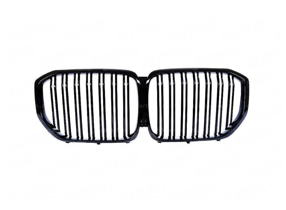 BMW X7 X7M Gloss Black Front Grille Replacement M Performance G07 by UKCarbon