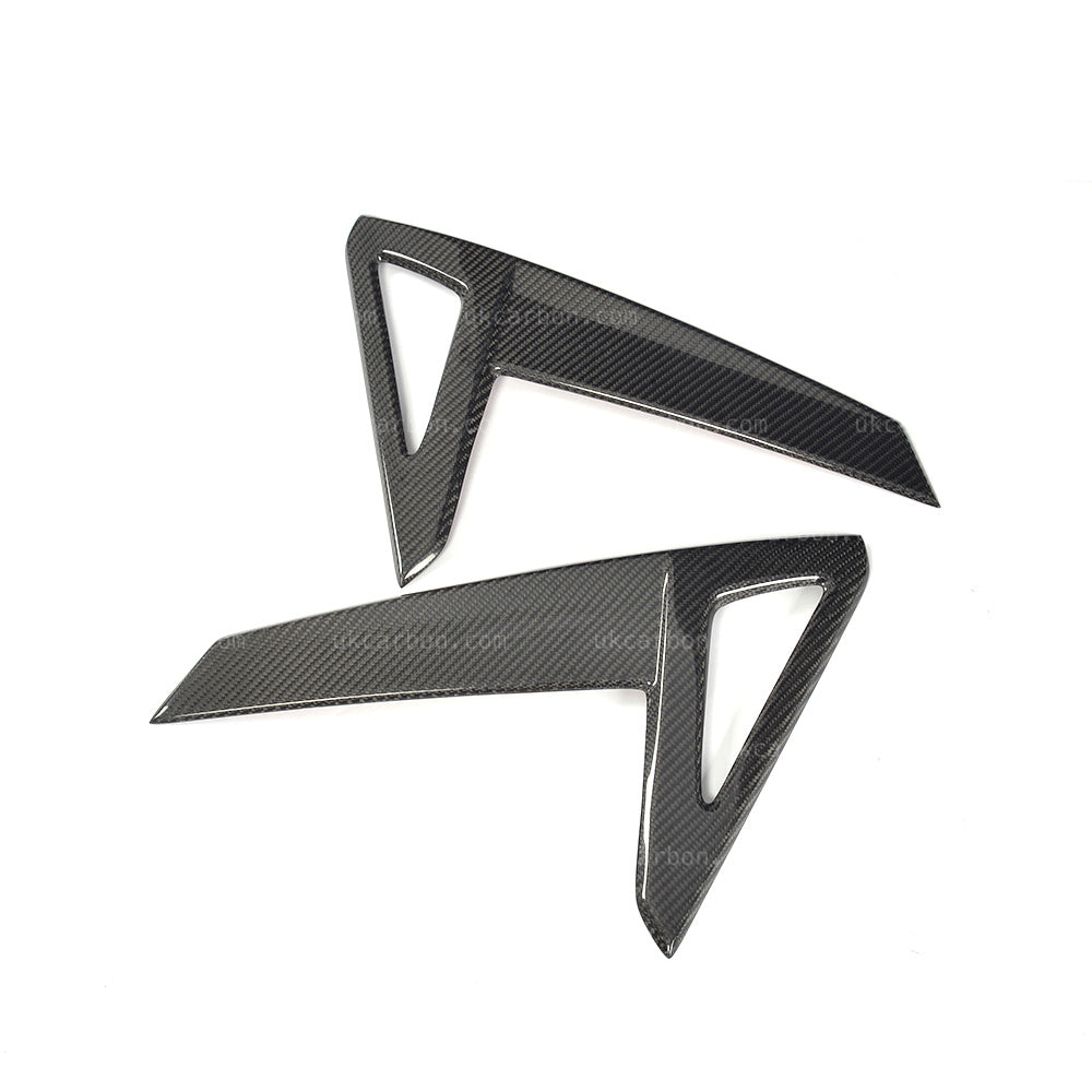 Tesla Model S Carbon Fender Fibre Trim Insert Vents Kit P85D P100D by UKCarbon
