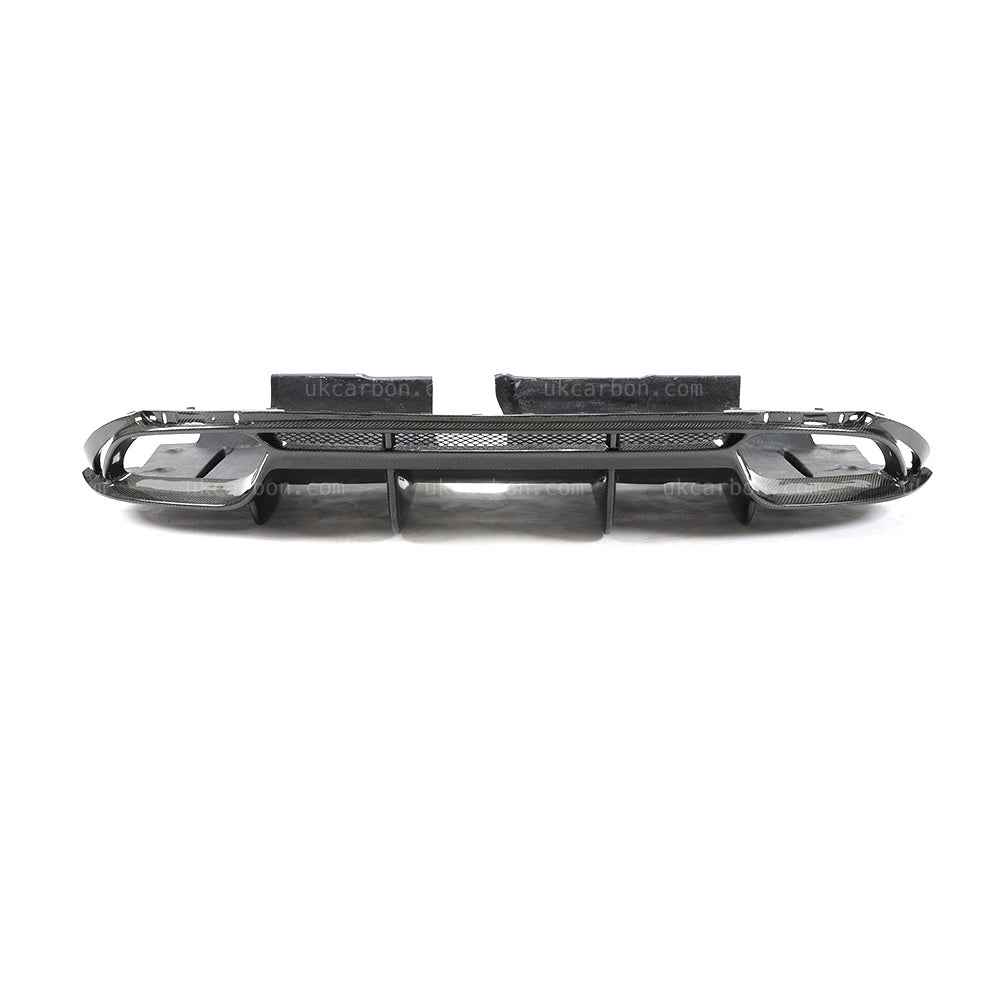 Alfa Romeo Giulia Diffuser Carbon Fibre Qaudrifolio Style Kit by UKCarbon