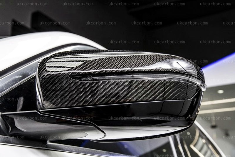 BMW 5 Series Carbon Wing Mirror M Cover Replacements MP Fibre GT G30 by UKCarbon