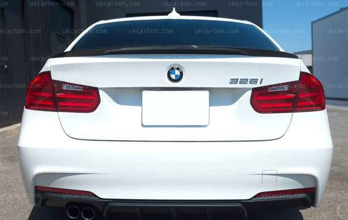 BMW 3 Series Spoiler Carbon Fibre M Performance Fibre Boot F30 by UKCarbon