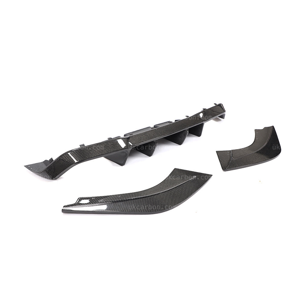 BMW M2 F87 Competition Carbon Fibre Rear Bumper Diffuser Kit by UKCarbon