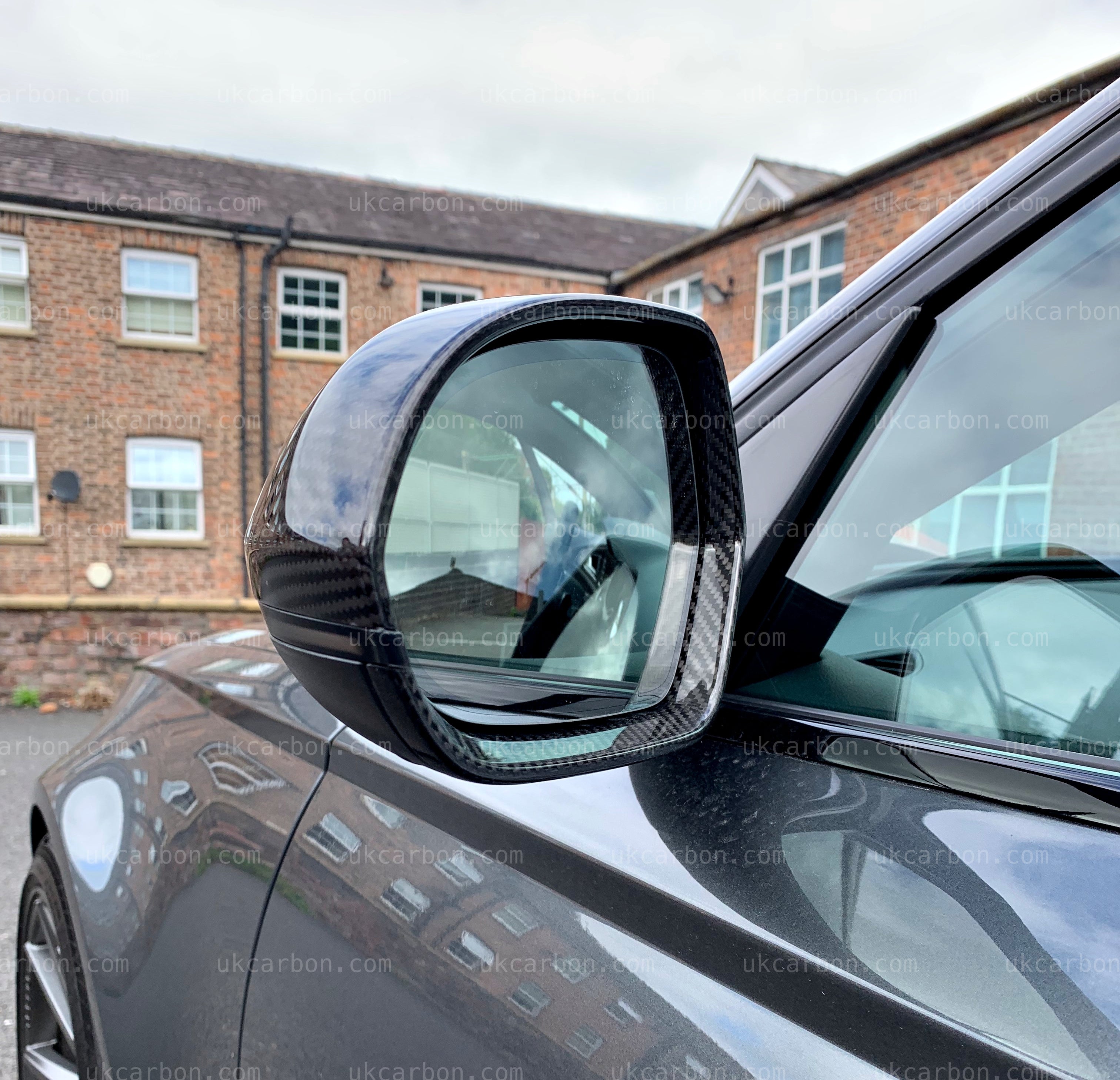 Audi A6 S6 RS6 Carbon Fibre Lane Assist Mirror Cover Replacement by UKCarbon