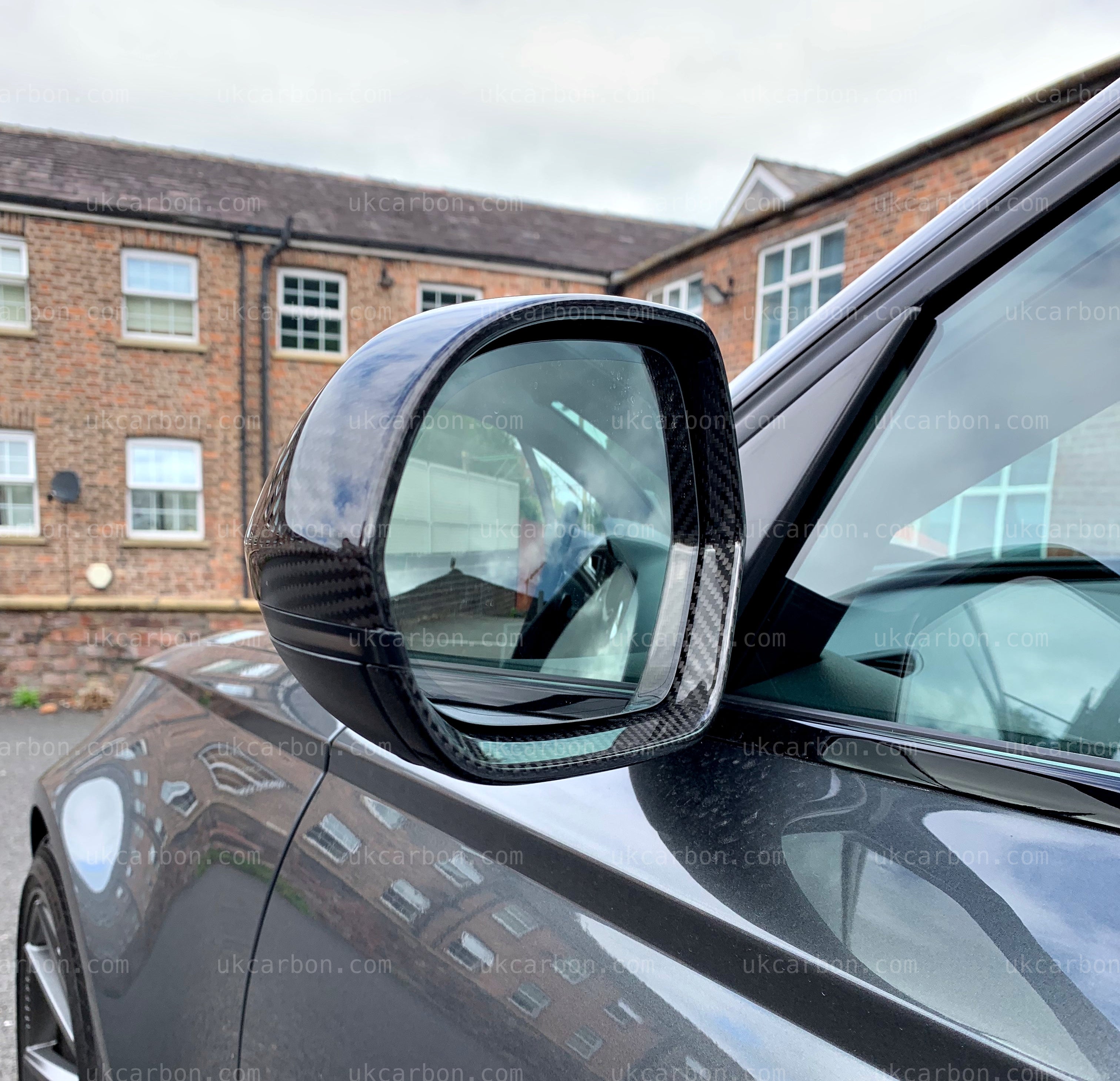Audi A6 S6 RS6 Carbon Fibre Lane Assist Mirror Cover Replacement by UKCarbon