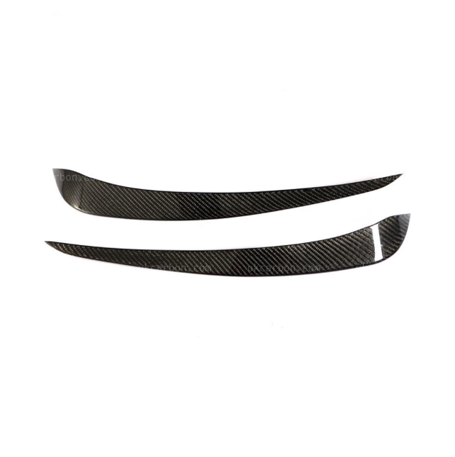 Tesla Model X Carbon Front Bumper Trim Vents Fins 75D 90D P90D 100 by UKCarbon