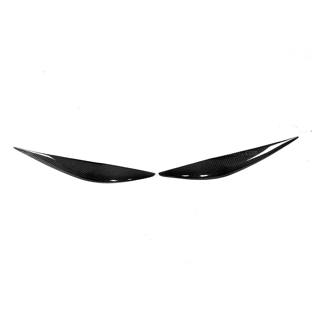 BMW 3 Series Real Carbon Fibre Headlight Eyelids Trim F30 M Sport by UKCarbon