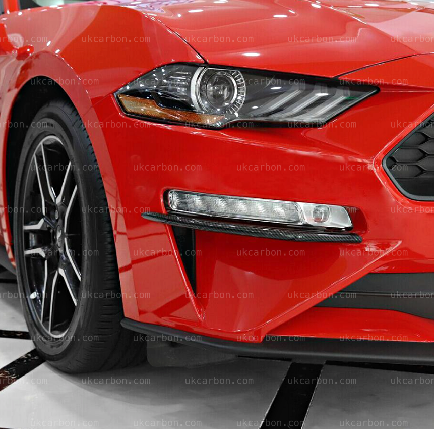 Ford Mustang Carbon Fibre Fog Lamp Cover Trim Cover 2018 2019 by UKCarbon
