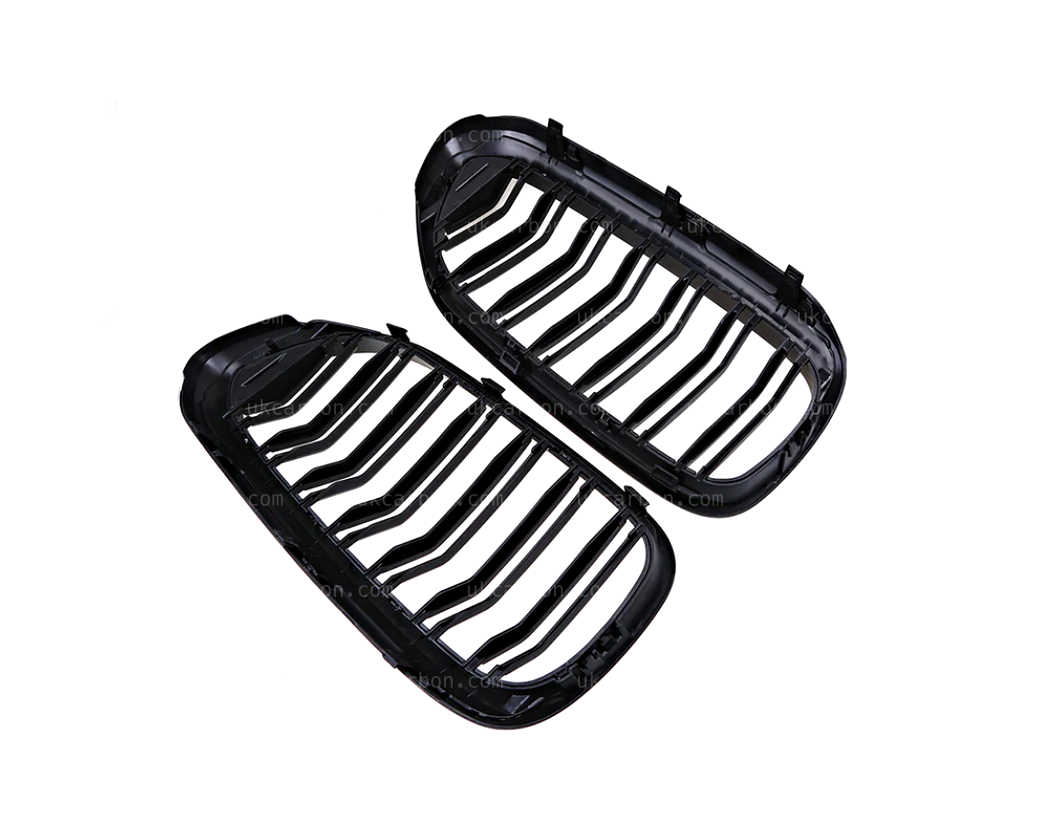 BMW M5 5 Series G30 F90 Gloss Black Kidney Grille Twin Slat by UKCarbon