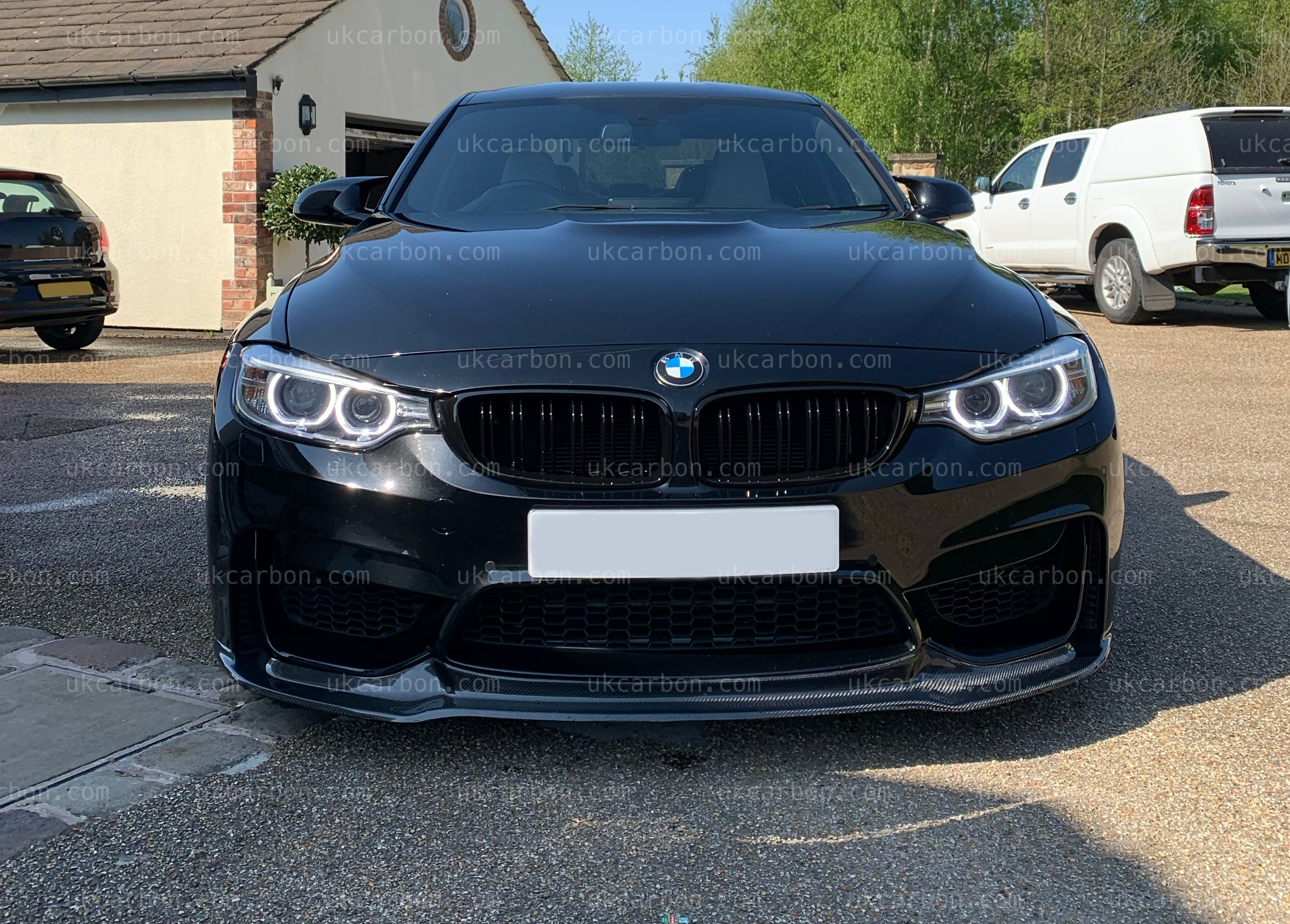 BMW M3 M4 Carbon Fibre V Style Motorsport Splitter Lip F80 F82 F83 by UKCarbon