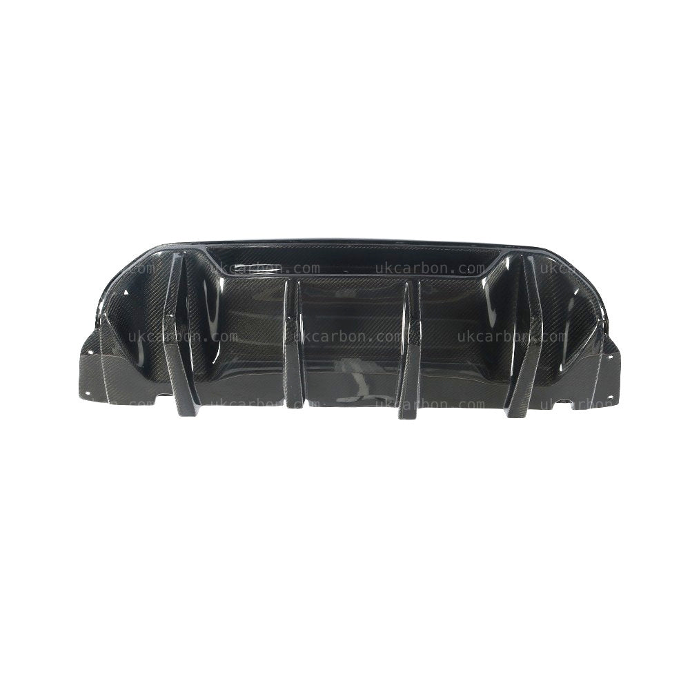 BMW M5 F90 Competition Carbon Fibre Rear OEM M Performance Diffuser by UKCarbon