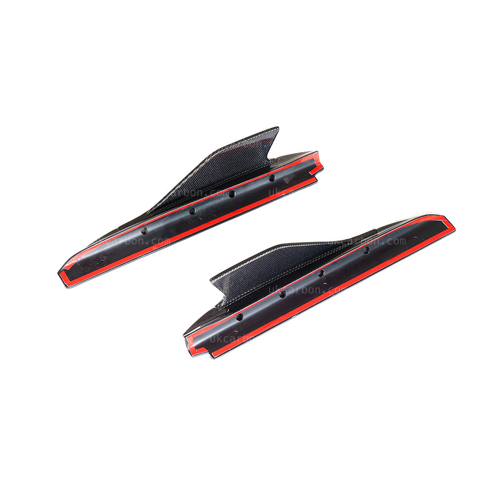 Audi R8 V8 V10 Plus Carbon Fibre Side Skirt Fins Splitter Body Kit by UKCarbon
