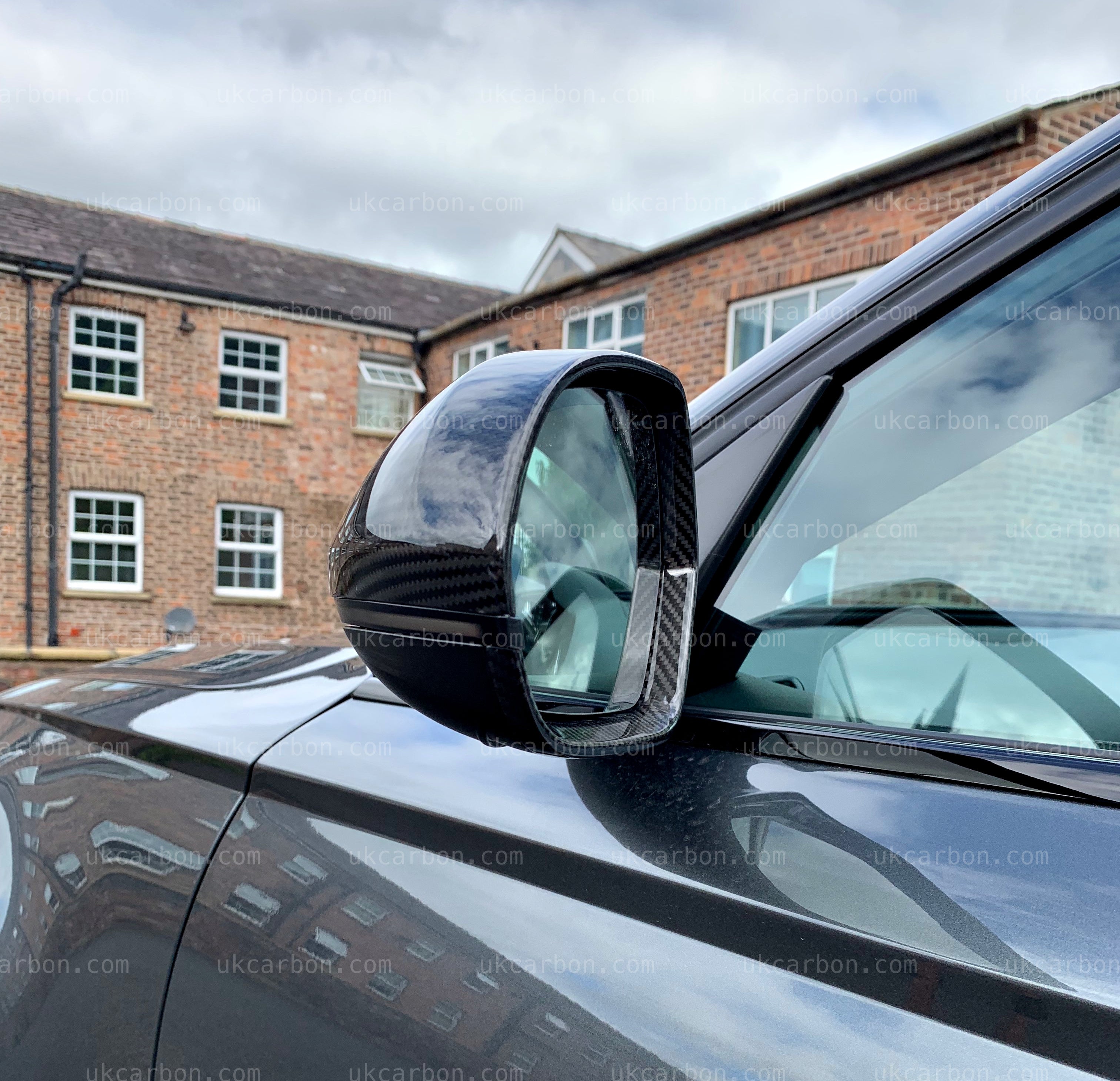Audi A6 S6 RS6 Carbon Fibre Lane Assist Mirror Cover Replacement by UKCarbon