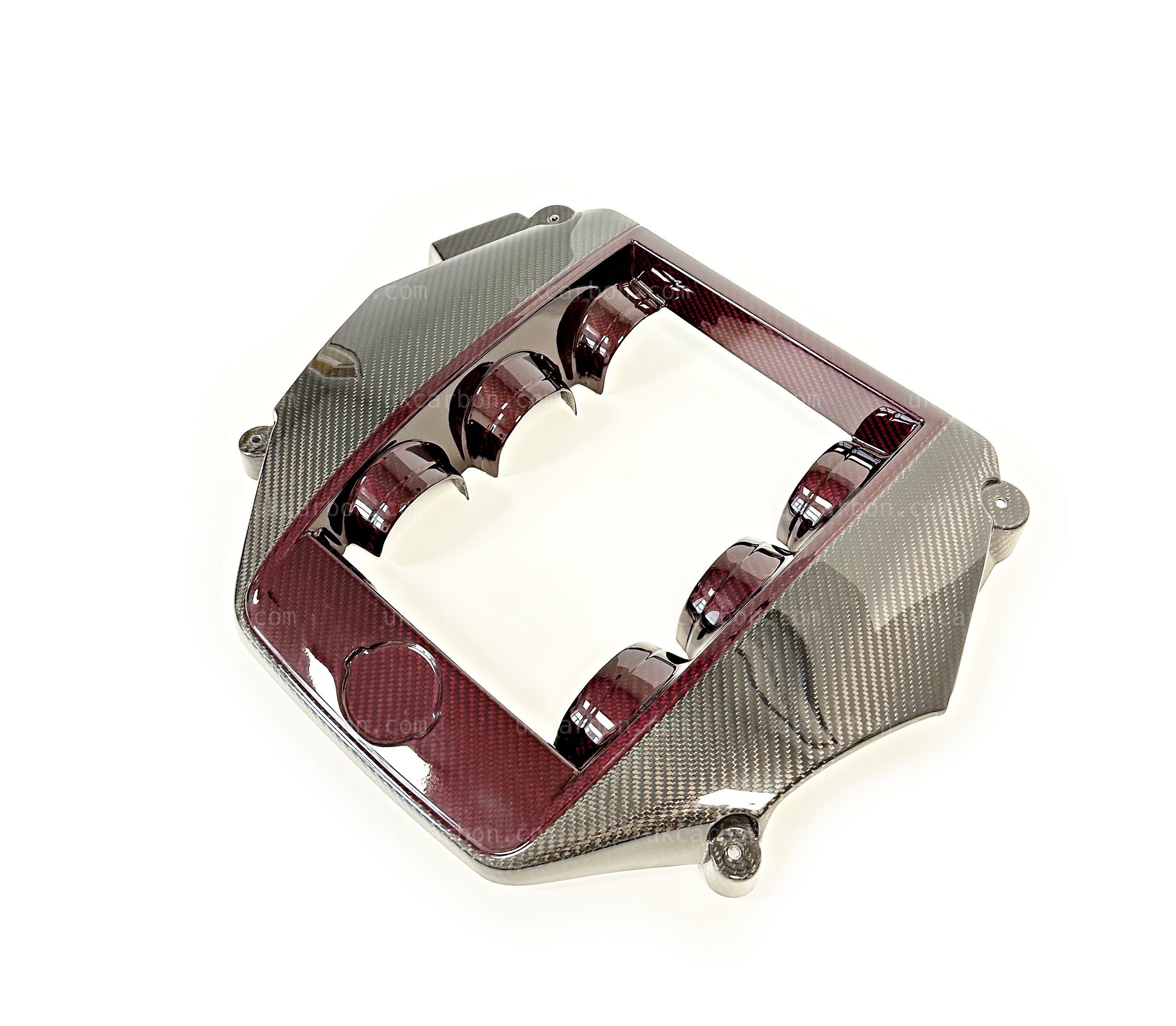 Nissan GTR Carbon Engine Cover Fibre Red Nismo Replacement GT-R R35 by UKCarbon