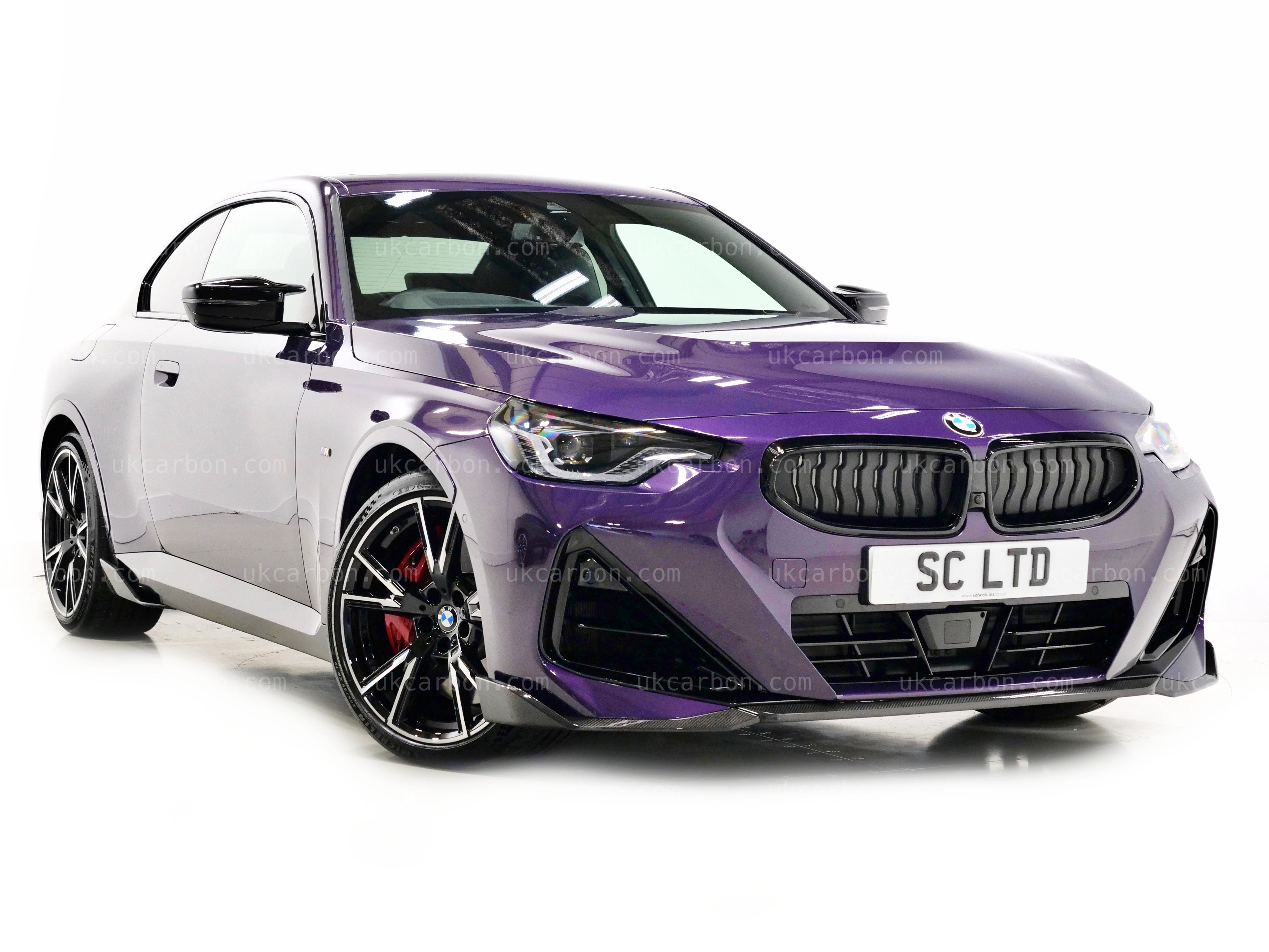 BMW 2 Series M240i Side Skirt G42 Carbon Fibre Side Fins Body Kit by UKCarbon